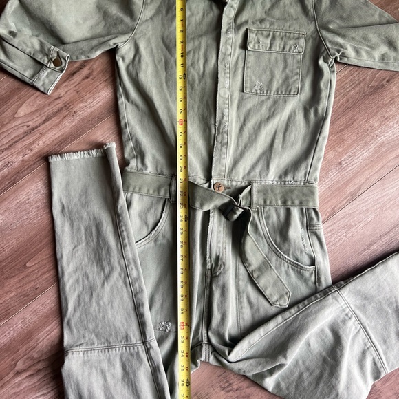 One Teaspoon Green distressed belted jump suit excellent like new condition XS - Picture 16 of 16